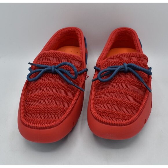 SWIMS Mens Size 8 Red Ensign Blue Slip On Terry Knit Loafers Shoes main image 11